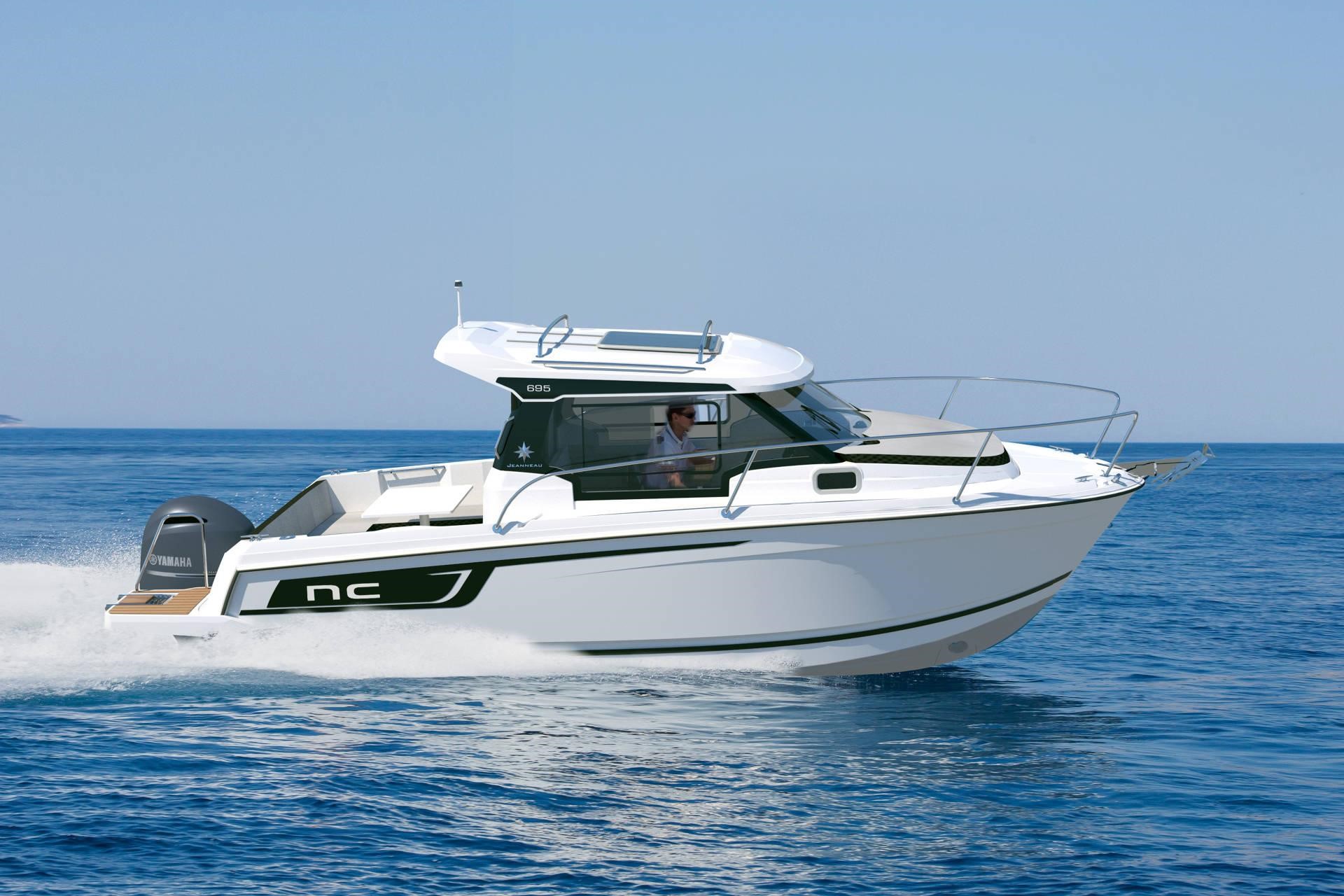 Rendering of the Jeanneau NC 695 cruising 