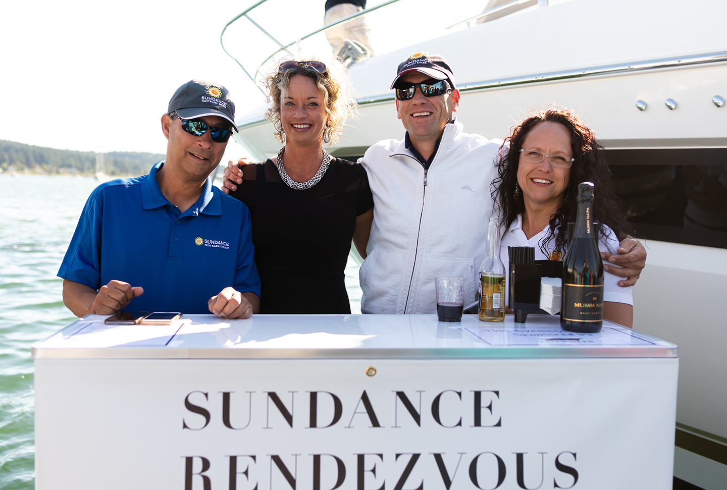 Four Sundance staff members: John, Lisa, Jason, and Prudence 