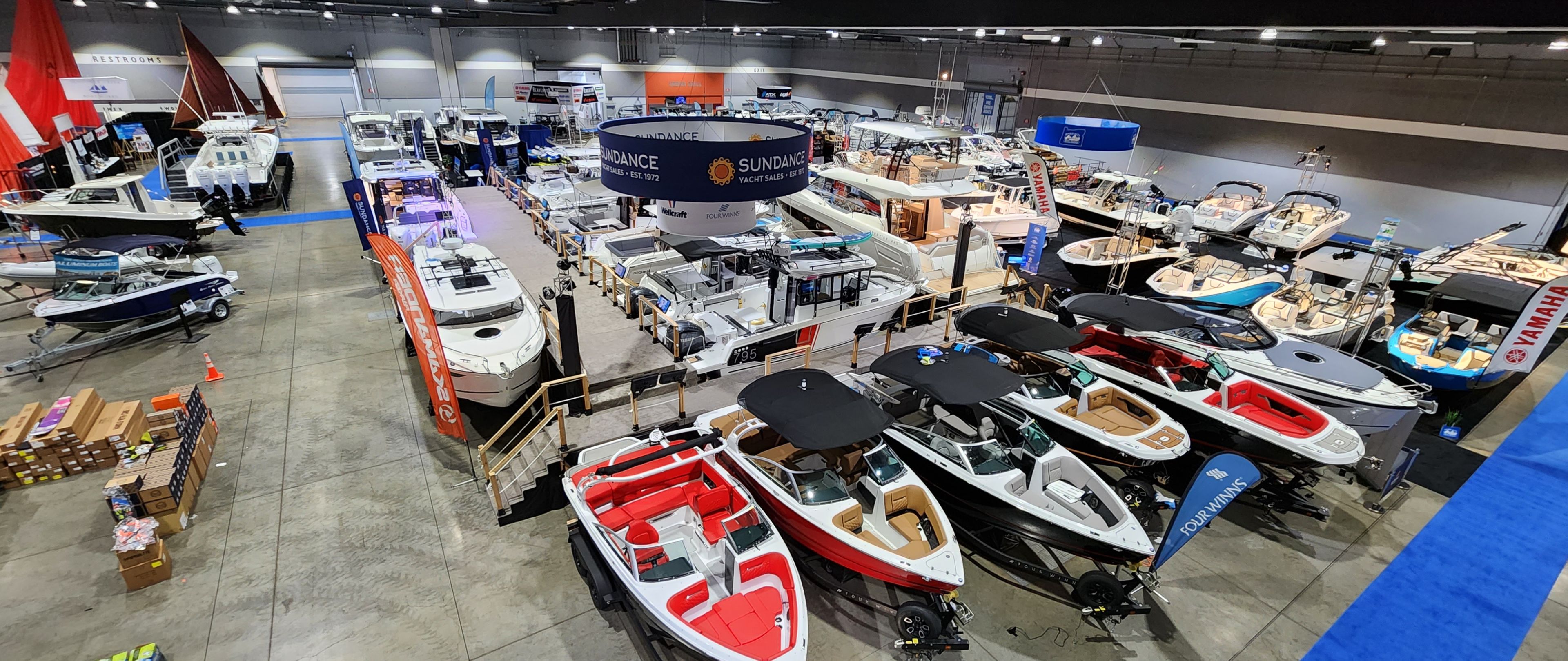 Sundance display at the 2023 Portland Boat Show