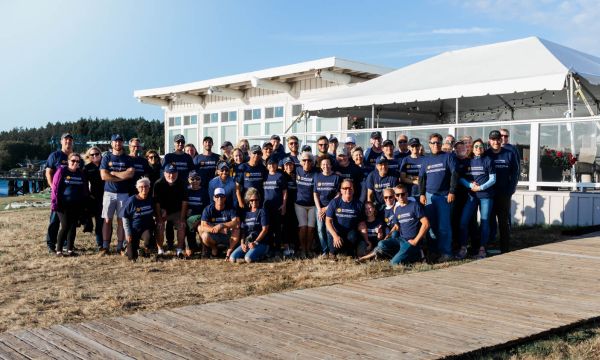 Large group of people posing for camera at 2019 Sundance Rendezvous