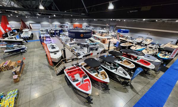 Sundance display at the 2023 Portland Boat Show