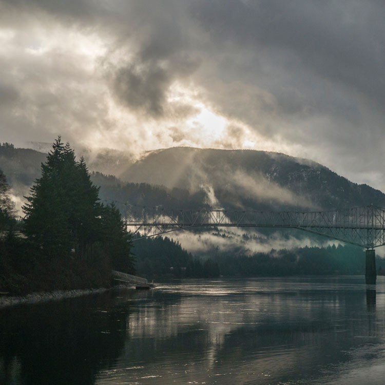 Columbia River Gorge near Casade Locks